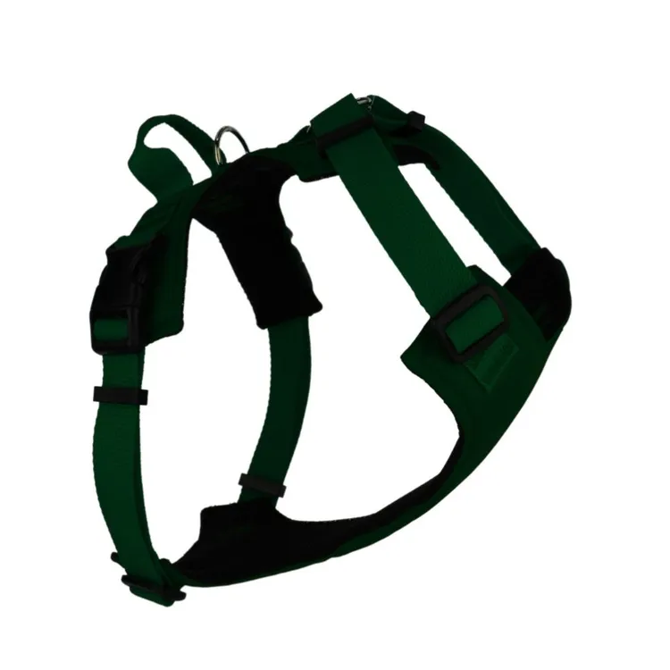 Szelki bezuciskowe dla psa PRO-COMFORT™ BUTELKOWA ZIELEŃ M|25mm