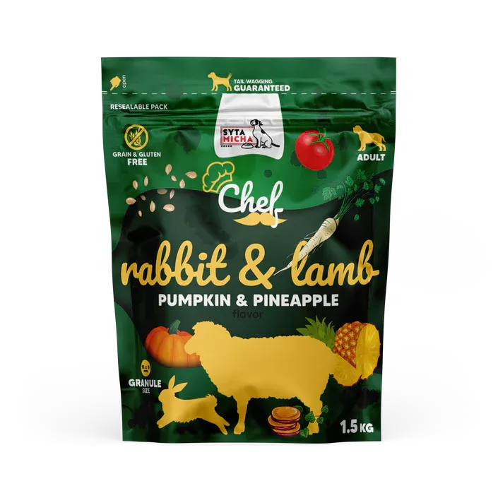 Syta Micha sucha karma dla psa KRÓLIK I JAGNIĘCINA, dynia i ananas