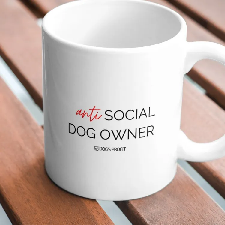 Kubek ANTI SOCIAL DOG OWNER