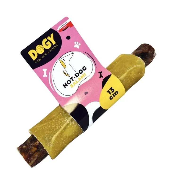 DOGY Hot-Dog ze żwaczem Salami 13cm