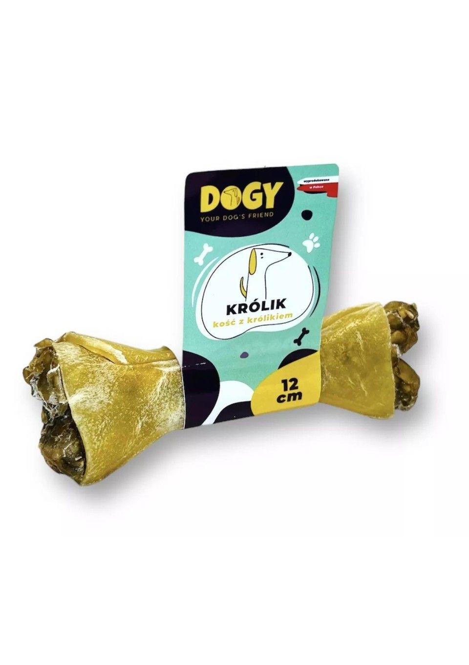 DOGY Kość do żucia dla psa KRÓLIK Z MARCHEWKĄ 12cm
