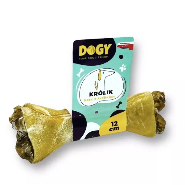 DOGY Kość do żucia dla psa KRÓLIK Z MARCHEWKĄ 12cm