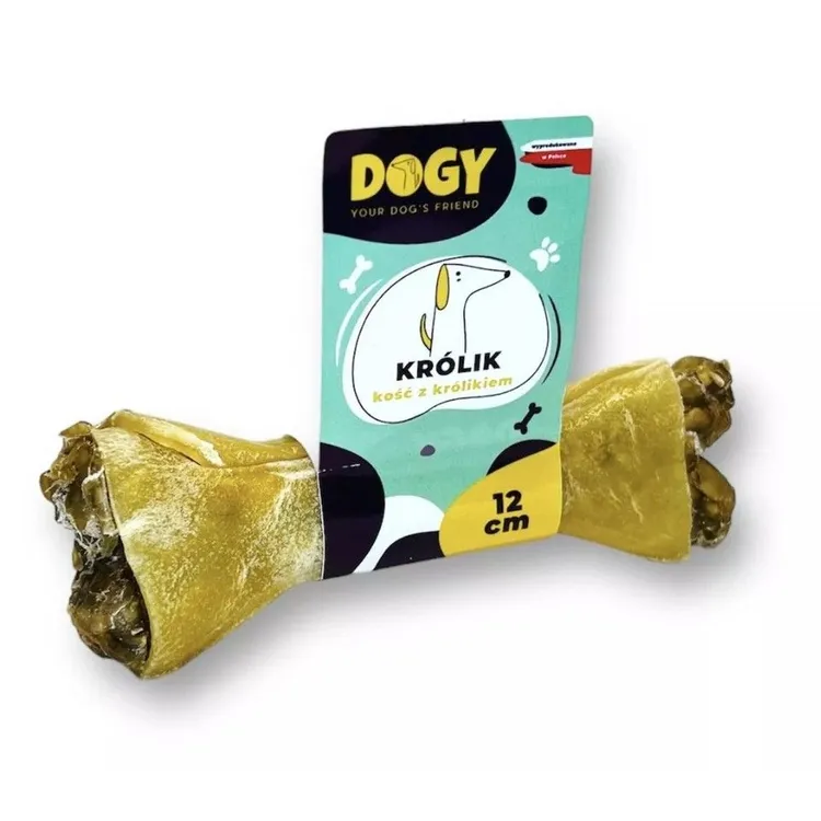 DOGY Kość do żucia dla psa KRÓLIK Z MARCHEWKĄ 12cm