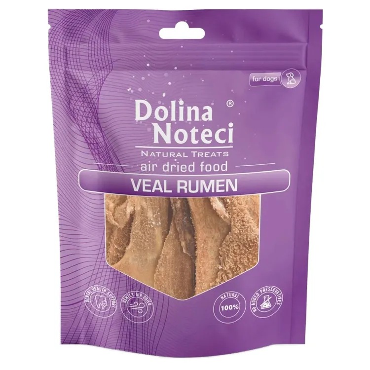 Dolina Noteci Natural Treats Veal Rumen żwacze cielęce przysmak dla psa 100 g