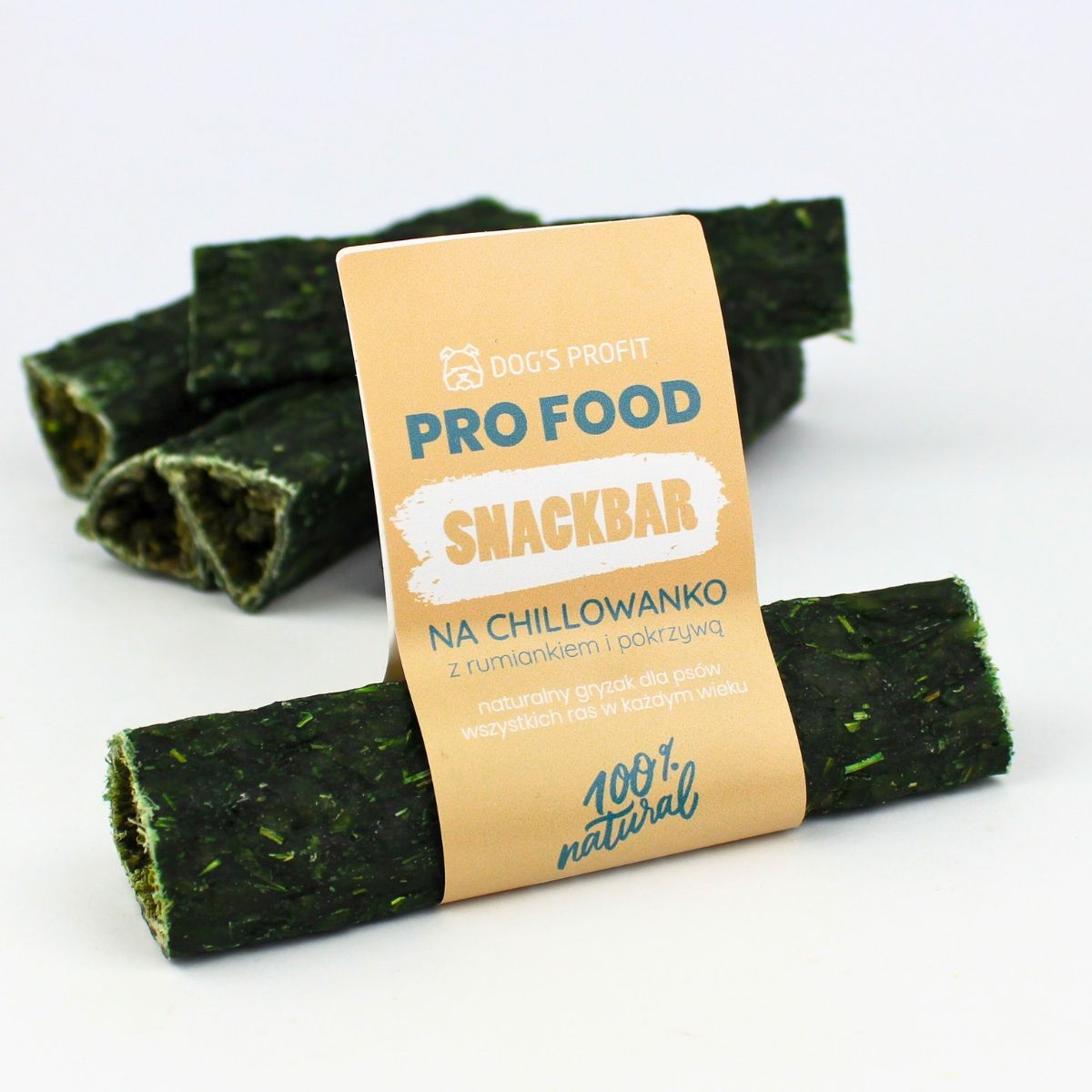 Gryzak dla psa SNACKBAR na CHILLOWANKO z rumiankiem 12cm | 45g