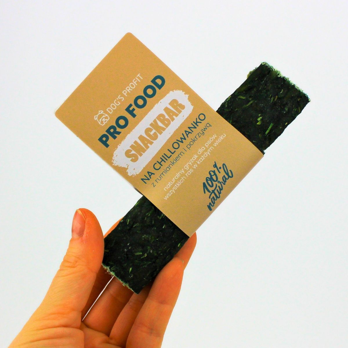 Gryzak dla psa SNACKBAR na CHILLOWANKO z rumiankiem 12cm | 45g