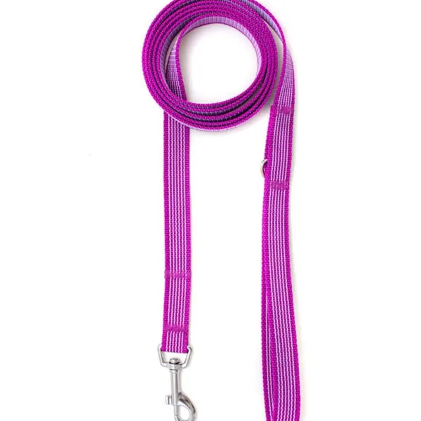 Gumowana smycz miejska MAGENTA