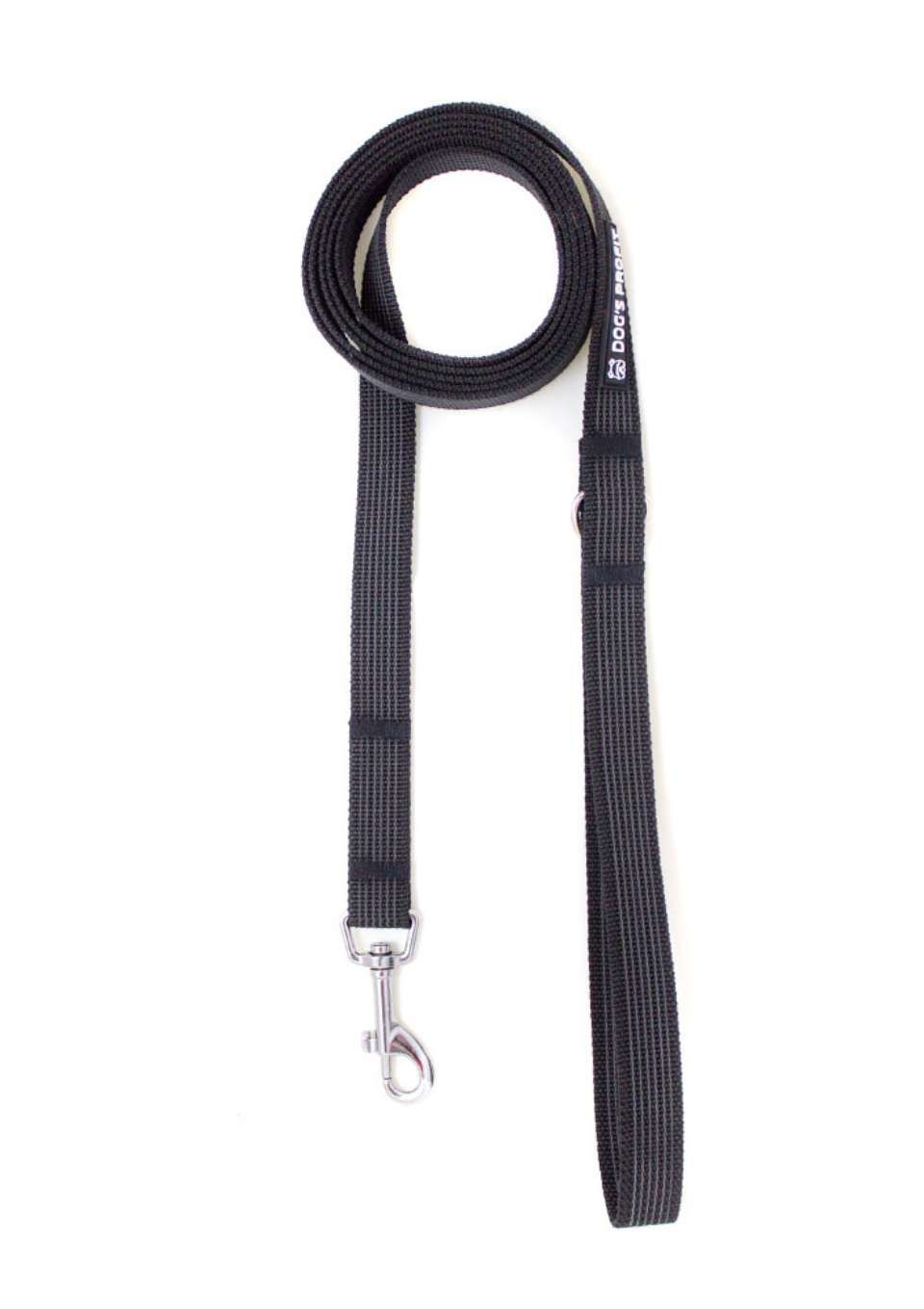 Gumowana smycz miejska NEGRO