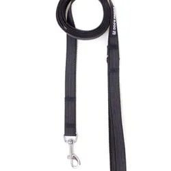 Gumowana smycz miejska NEGRO
