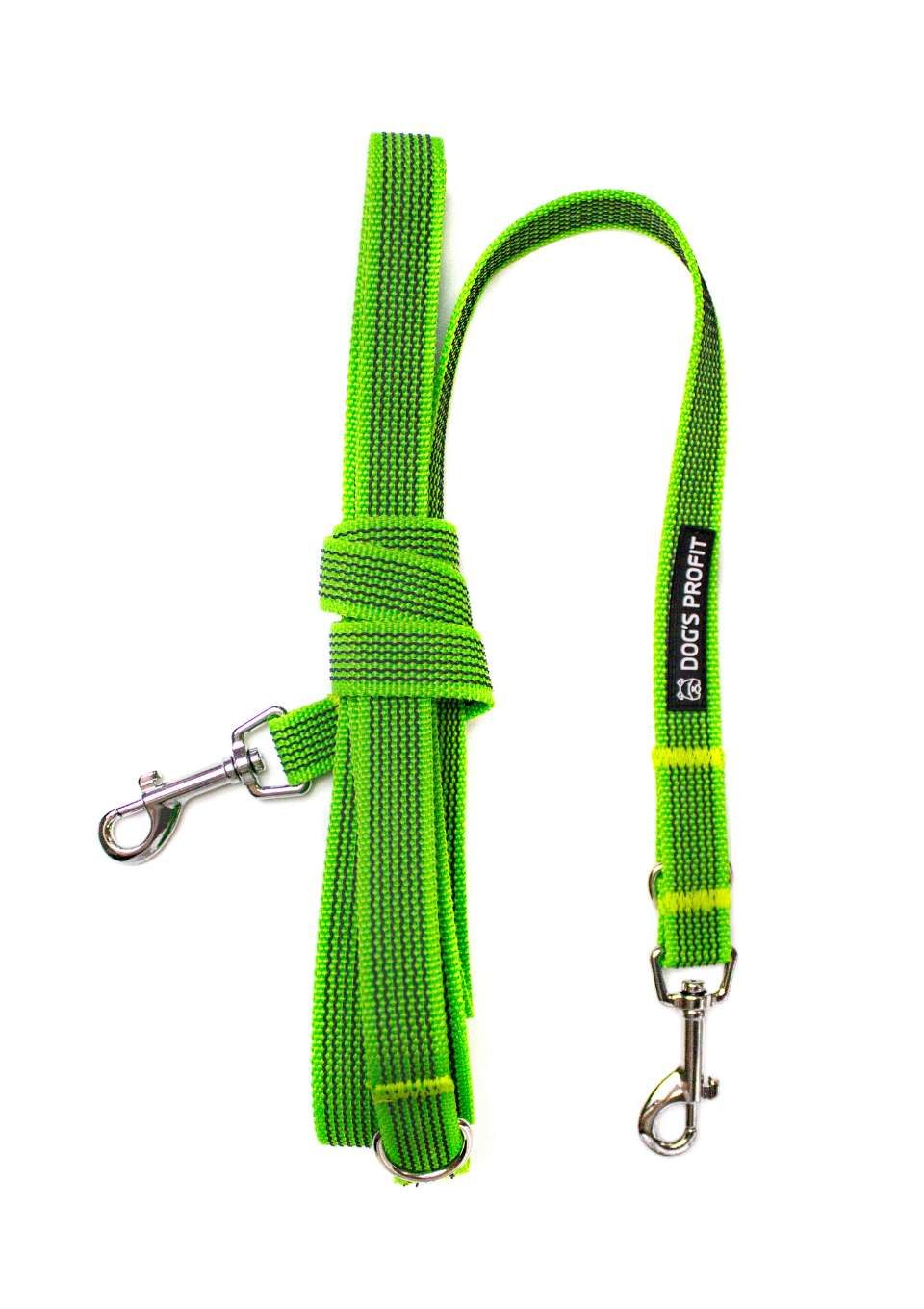 Gumowana smycz przepinana LIME