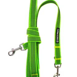 Gumowana smycz przepinana LIME