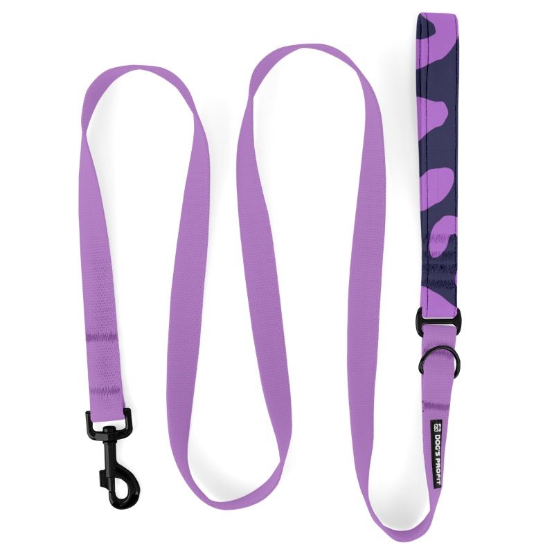 Smycz HYBRID wrzosowy jak wrzos + purplearco