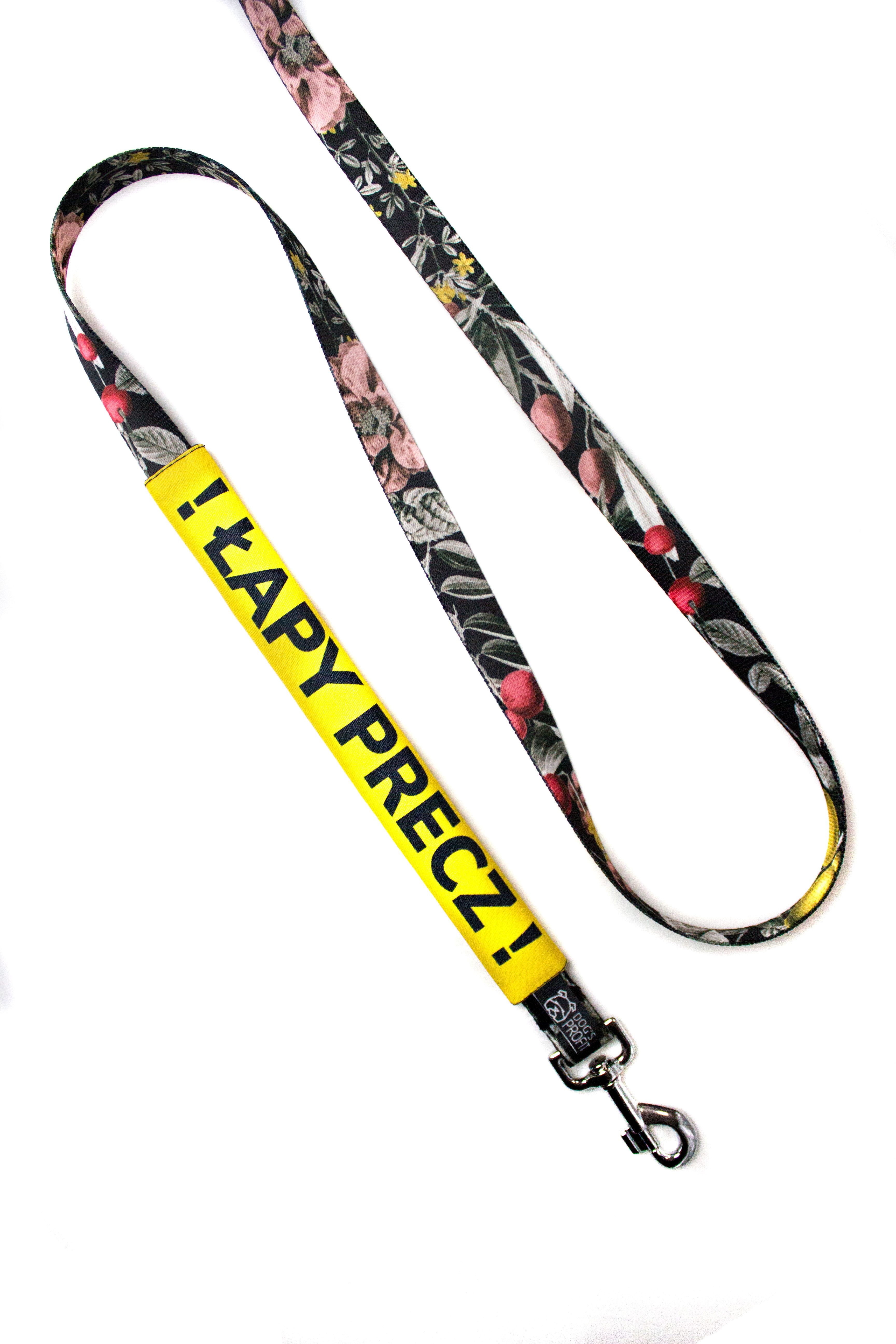 Nakładka ostrzegawcza na smycz ŁAPY PRECZ