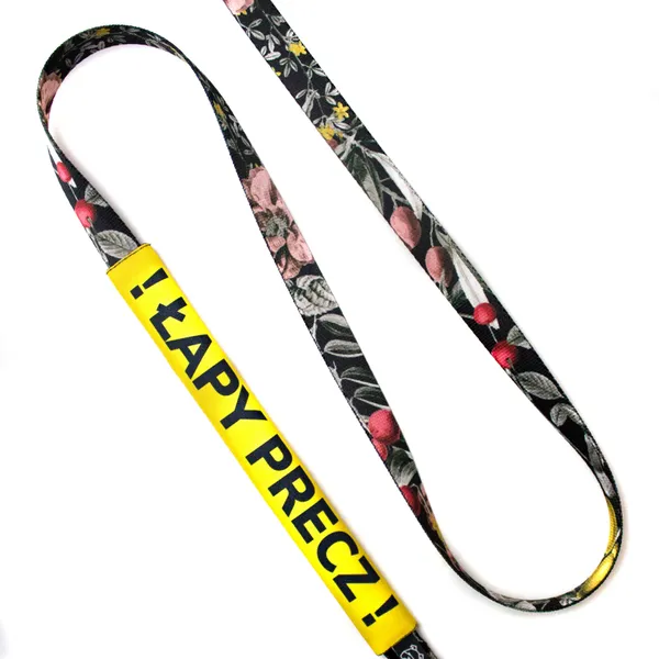 Nakładka ostrzegawcza na smycz ŁAPY PRECZ