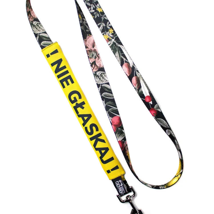 Nakładka ostrzegawcza na smycz NIE GŁASKAJ 20mm