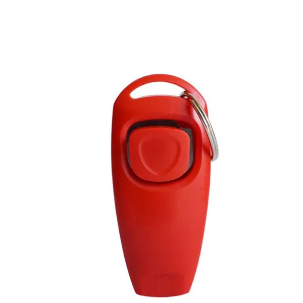 2w1 Kliker gwizdek na trening z psem CZERWONY