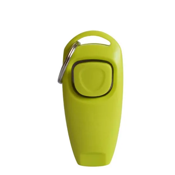 2w1 Kliker gwizdek na trening z psem LIMONKOWY