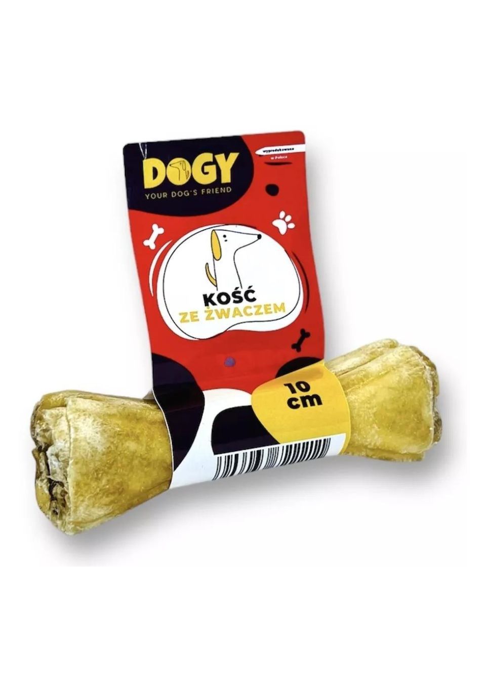 DOGY Kość do żucia dla psa ZE ŻWACZEM WOŁOWYM