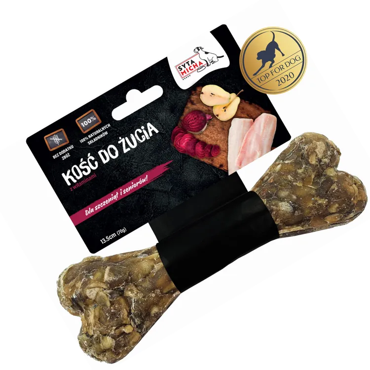 1x Syta Micha kość do żucia DLA SZCZENIĄT I SENIORÓW 13,5 cm