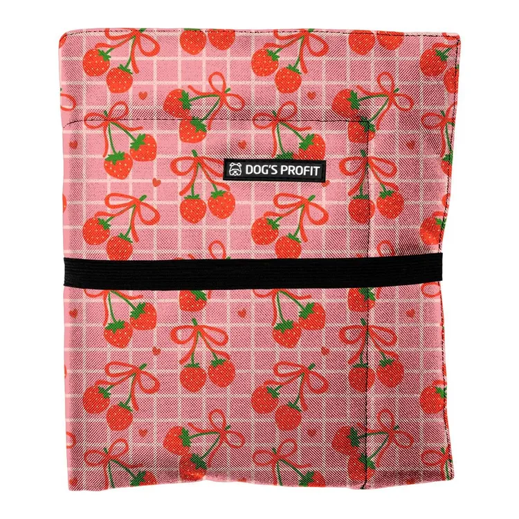 Mata dla psa Słodka jak truskawki latem XS/S (50x70cm)