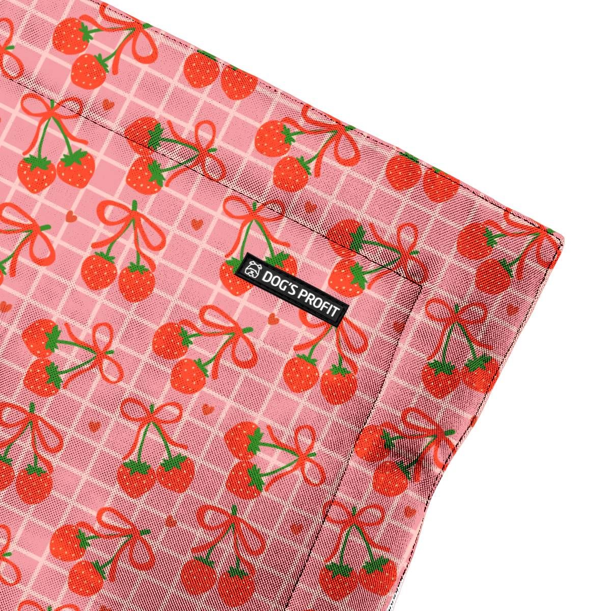 Mata dla psa Słodka jak truskawki latem XS/S (50x70cm)