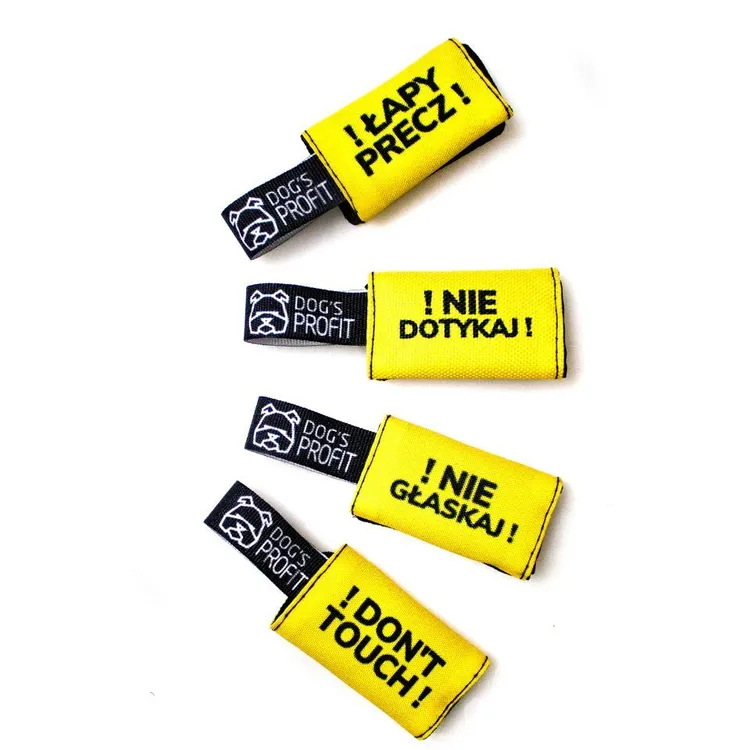 Nakładka ostrzegawcza na obroże/szelki DON'T TOUCH 20mm