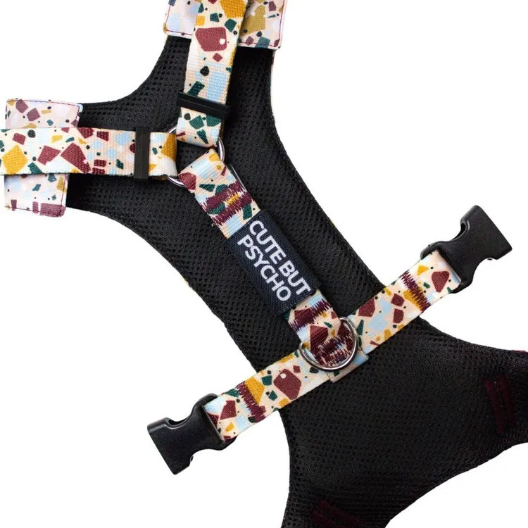 Nakładka ostrzegawcza na obroże/szelki CUTE BUT PSYCHO 20mm