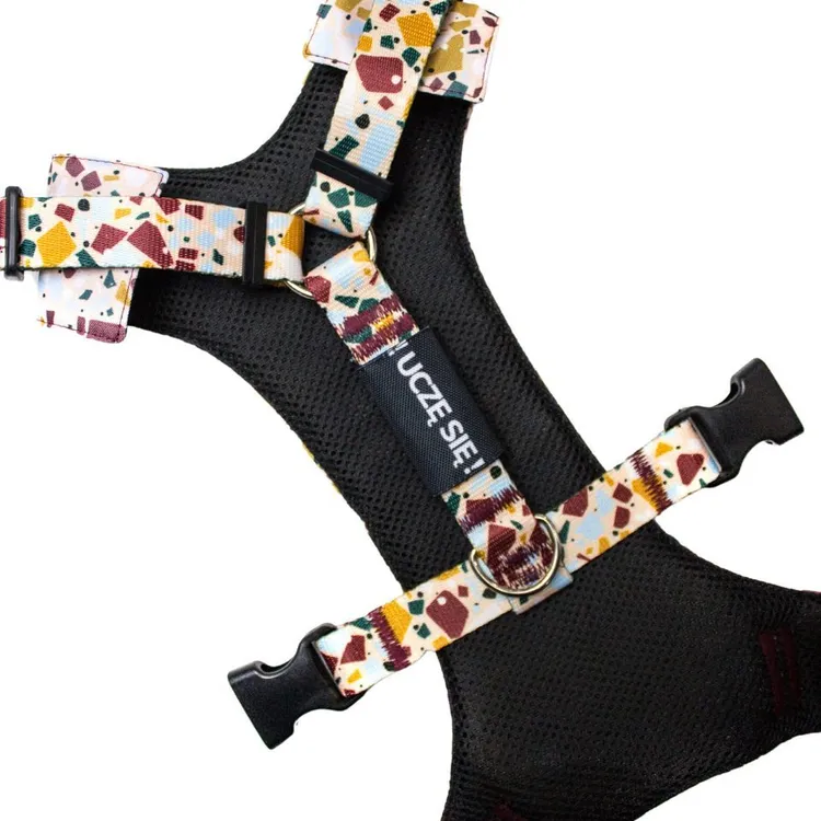 Nakładka ostrzegawcza na obroże/szelki UCZĘ SIĘ 20mm