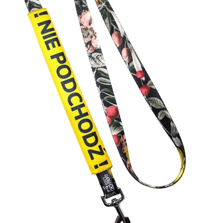 Nakładka ostrzegawcza na smycz NIE PODCHODŹ 20mm