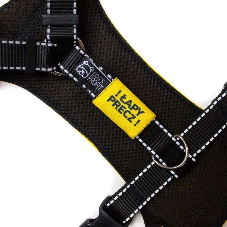 Nakładka ostrzegawcza na obroże/szelki ŁAPY PRECZ 20mm