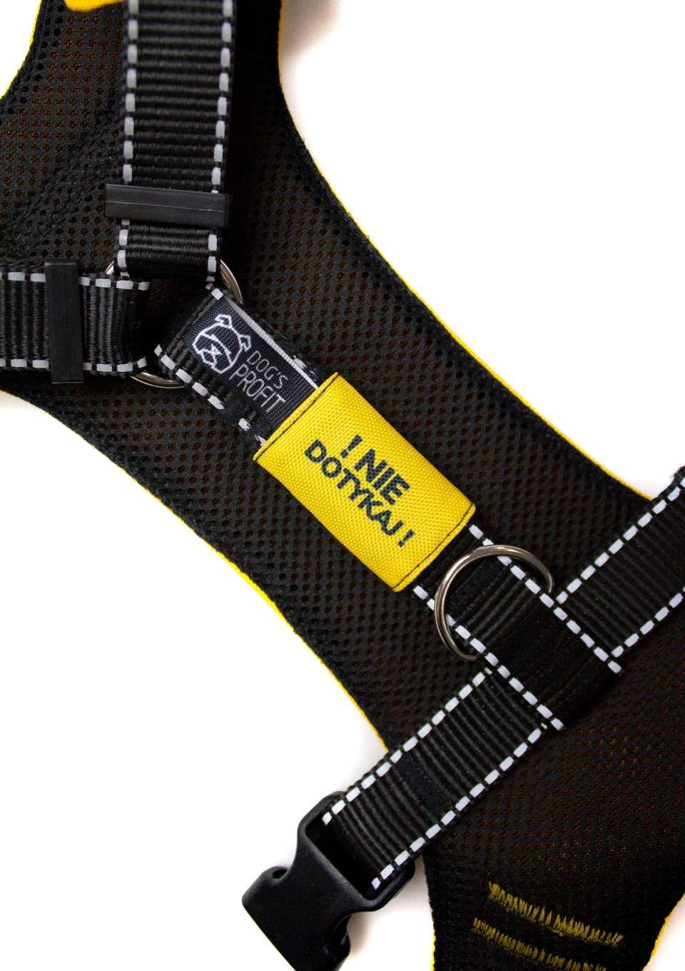 Nakładka ostrzegawcza na obroże/szelki NIE DOTYKAJ