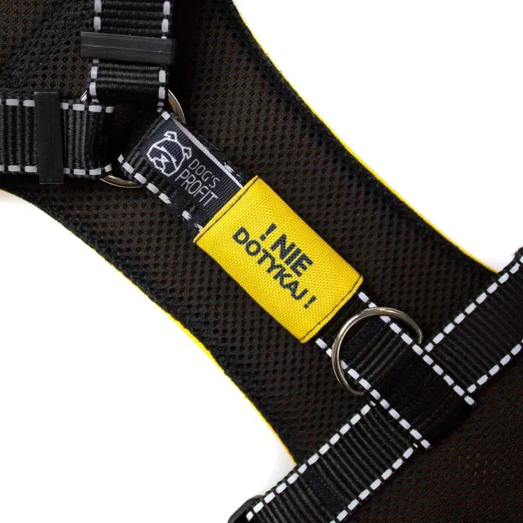 Nakładka ostrzegawcza na obroże/szelki NIE DOTYKAJ 20mm