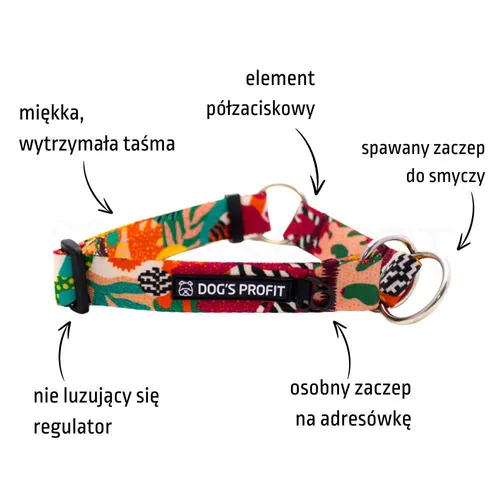 Obroża półzaciskowa CARAMEL