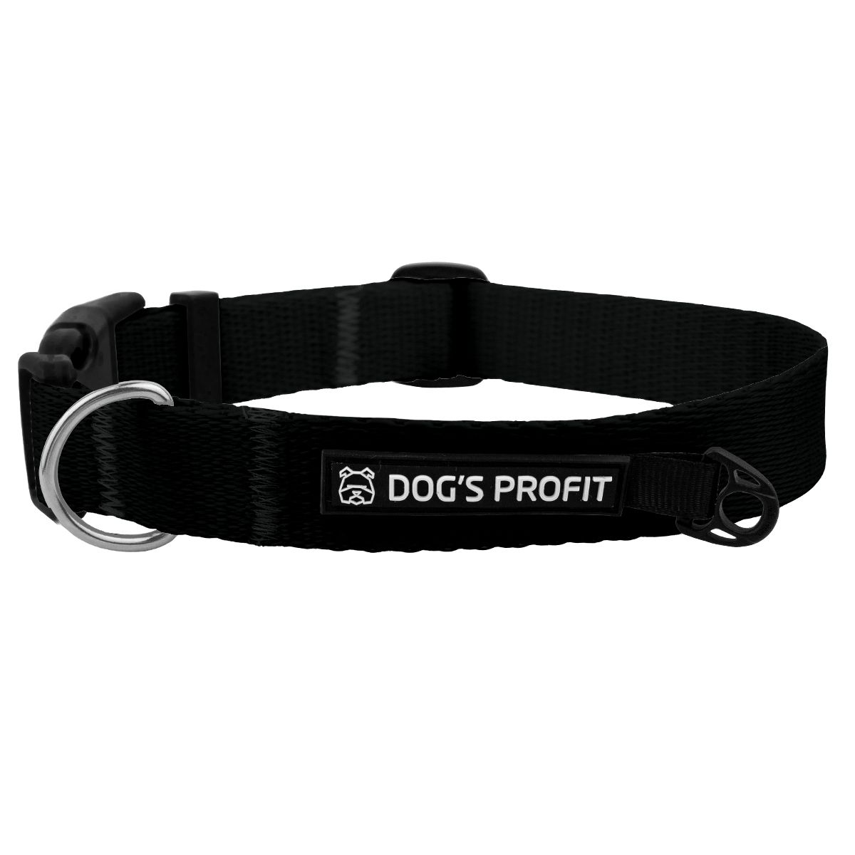 Obroża z klamrą CZARNA JAK SERCE EX