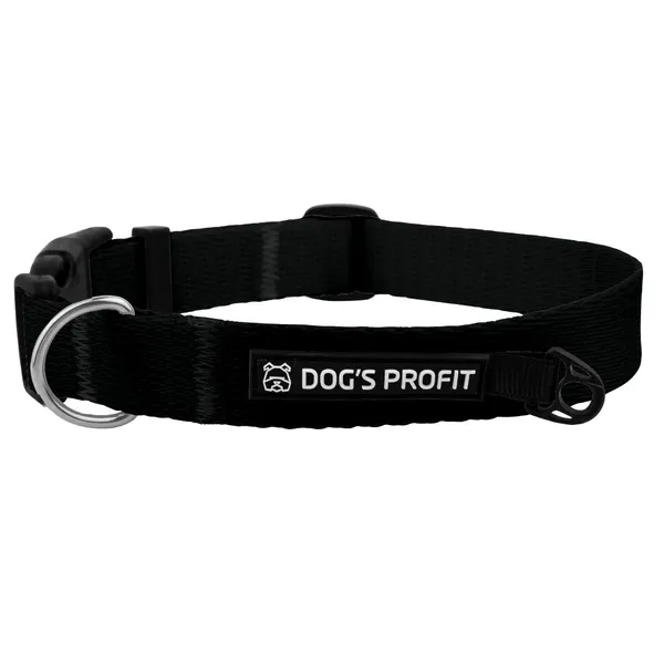 Obroża z klamrą CZARNA JAK SERCE EX