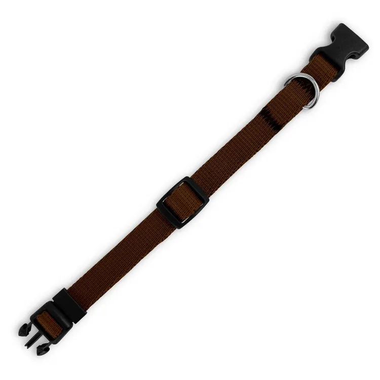 Obroża dla szczeniaka BRĄZOWA JAK MLECZNA CZEKOLADA