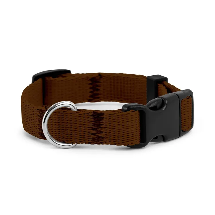 Obroża dla szczeniaka BRĄZOWA JAK MLECZNA CZEKOLADA