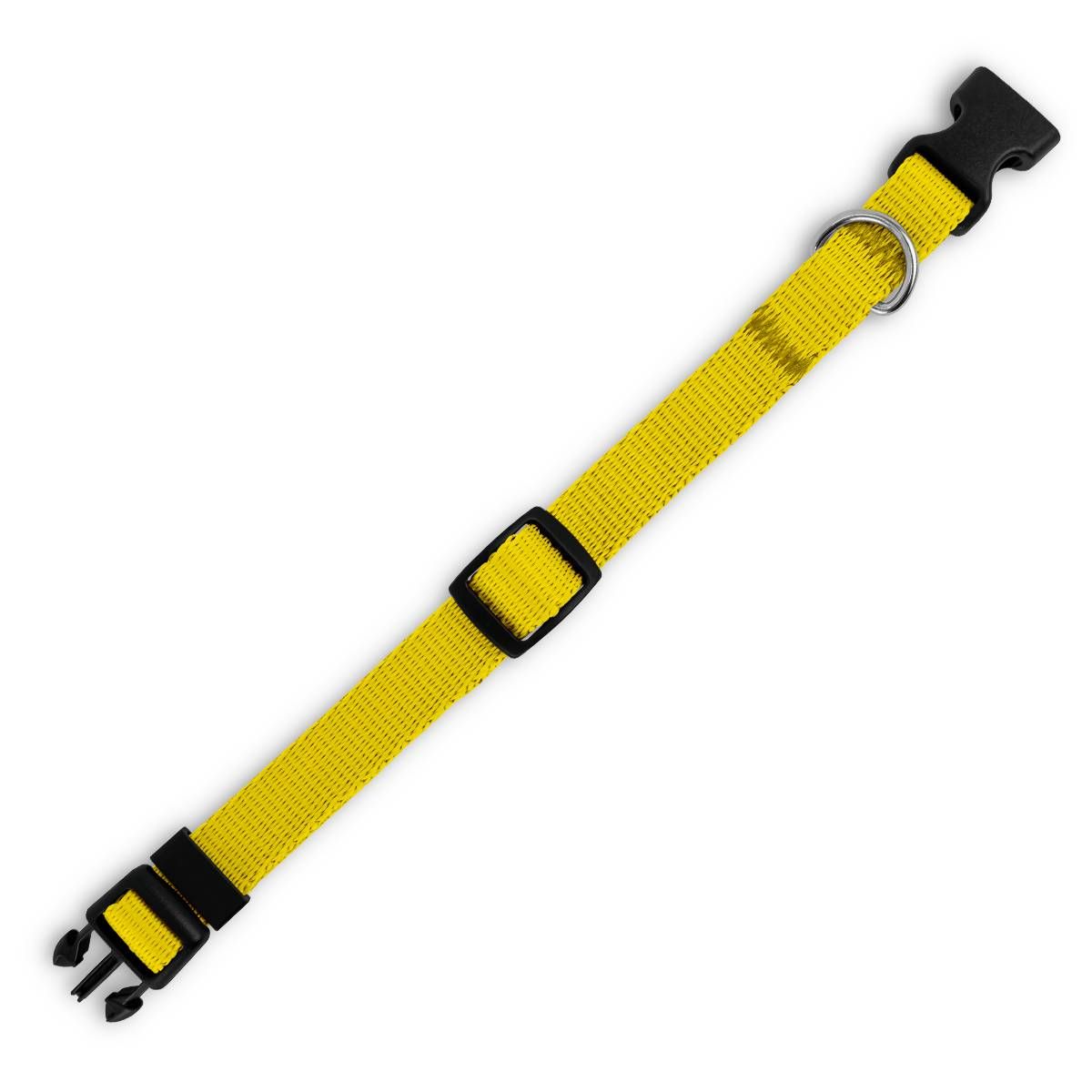 Obroża dla szczeniaka ŻÓŁTA JAK ŚNIEG