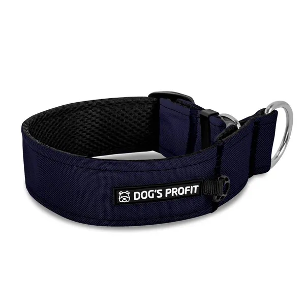 Obroża półzaciskowa dla charta NIEBIESKA JAK NOCNE NIEBO