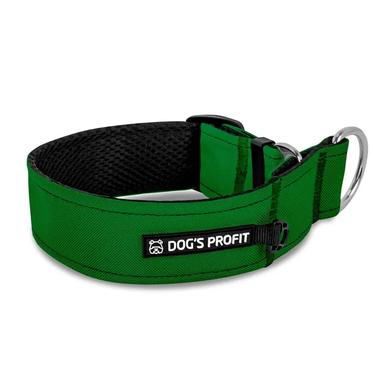 Obroża półzaciskowa dla charta ZIELONA JAK MATCHA XS|25mm (25-30cm)