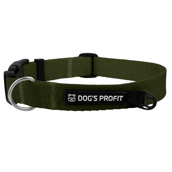 Obroża z klamrą KHAKI JAK KHAKI