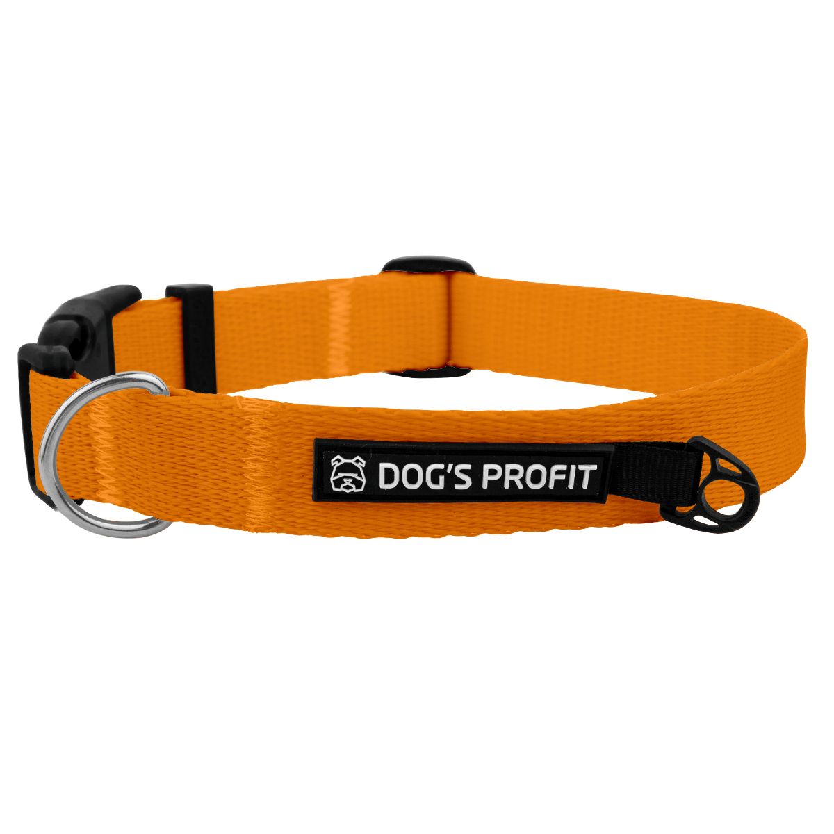 Obroża z klamrą POMARAŃCZOWA JAK POMARAŃCZA