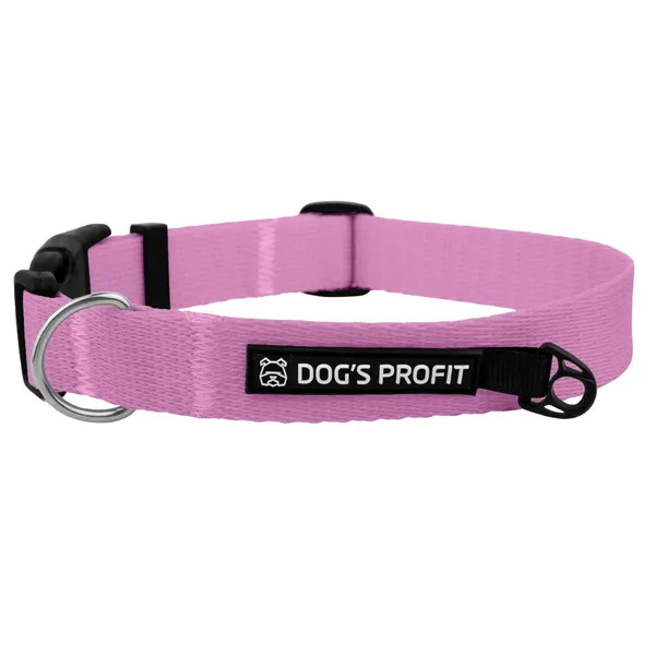 Obroża z klamrą PUDROWO RÓŻOWA JAK MAJTKI