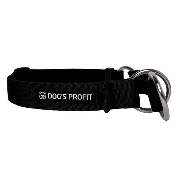 Obroża półzaciskowa CZARNA JAK SERCE EX