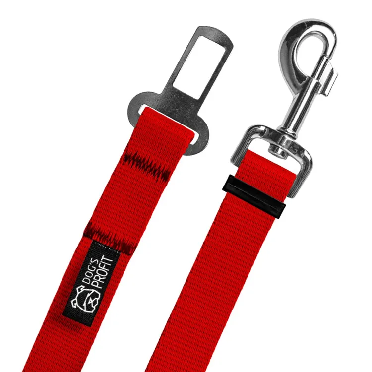 Pas do auta CZERWONY JAK CEGŁA