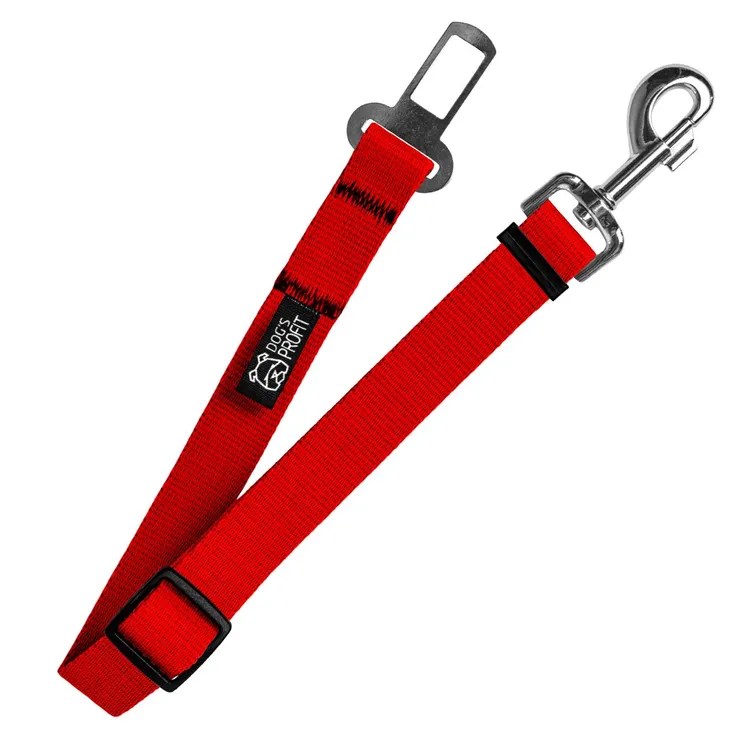 Pas do auta CZERWONY JAK CEGŁA