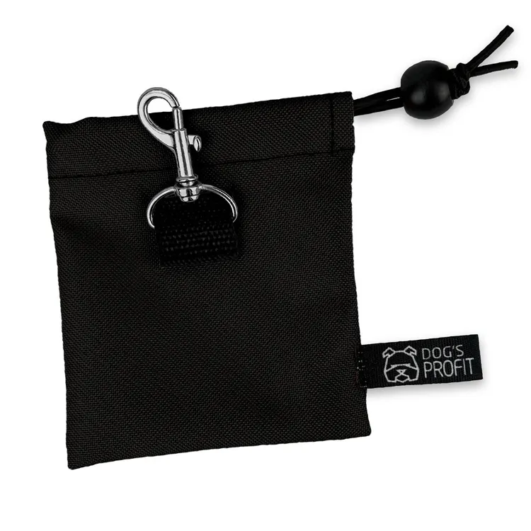 MINI saszetka na smaczki CZARNA JAK SERCE EX