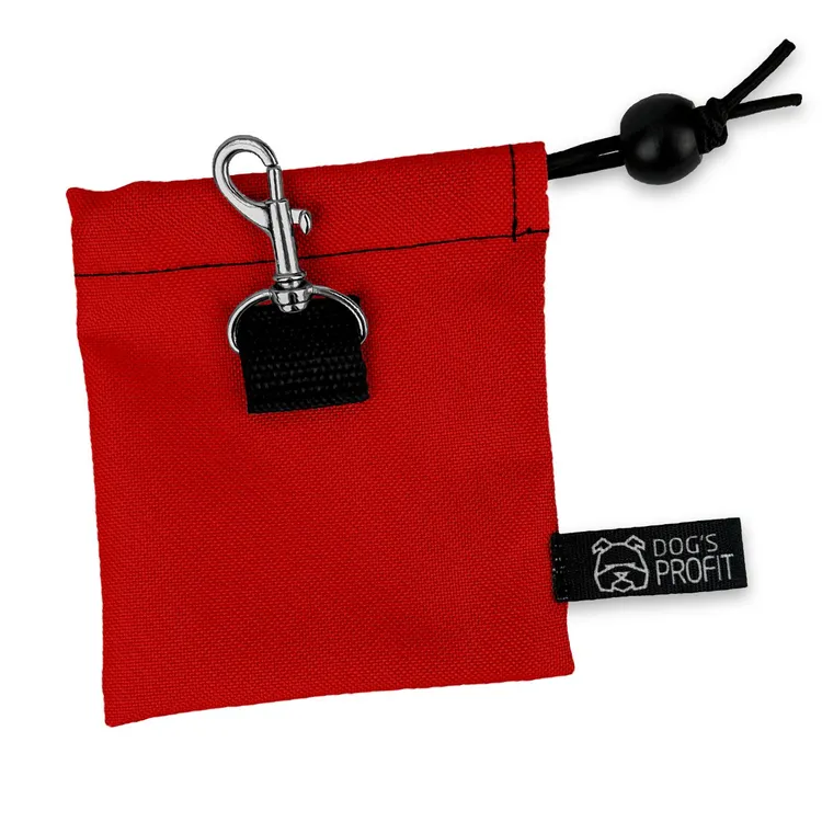 MINI saszetka na smaczki CZERWONA JAK CEGŁA