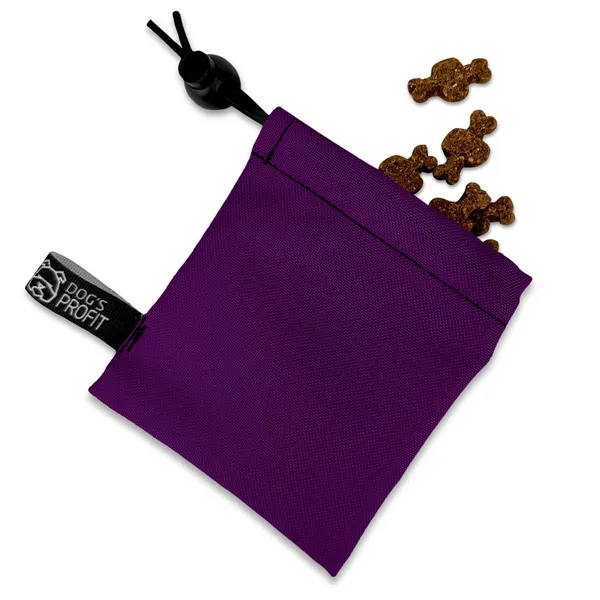 MINI saszetka na smaczki FIOLETOWA JAK JAGODZIANKI