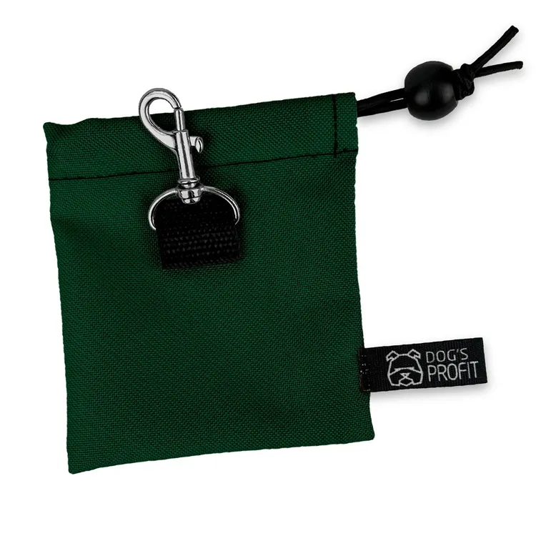 MINI saszetka na smaczki ZIELONA JAK BUTELKA